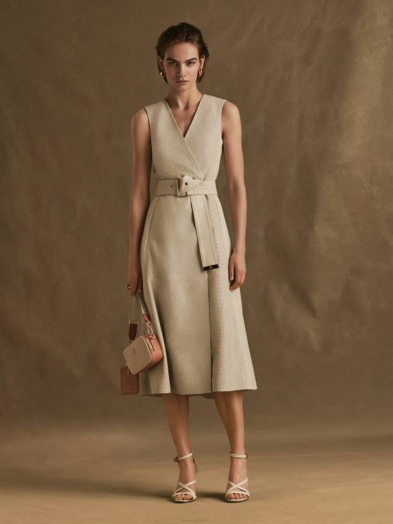 שמלת מעטפת כלי עזר מעור NX202122 דיונת חול מדברית Tommy Hilfiger