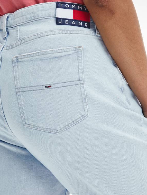 מכנסי ג'ינס מחודדים בעלי קומה גבוהה במיוחד NX202136 מדיום ג'ינס Tommy Hilfiger