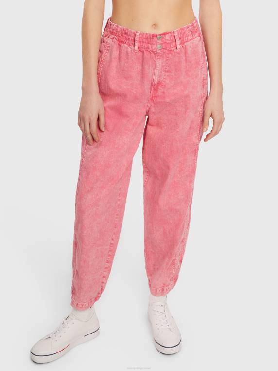 נעלי ג'ינס רחבות רגליים NX202138 התראה ורודה Tommy Hilfiger