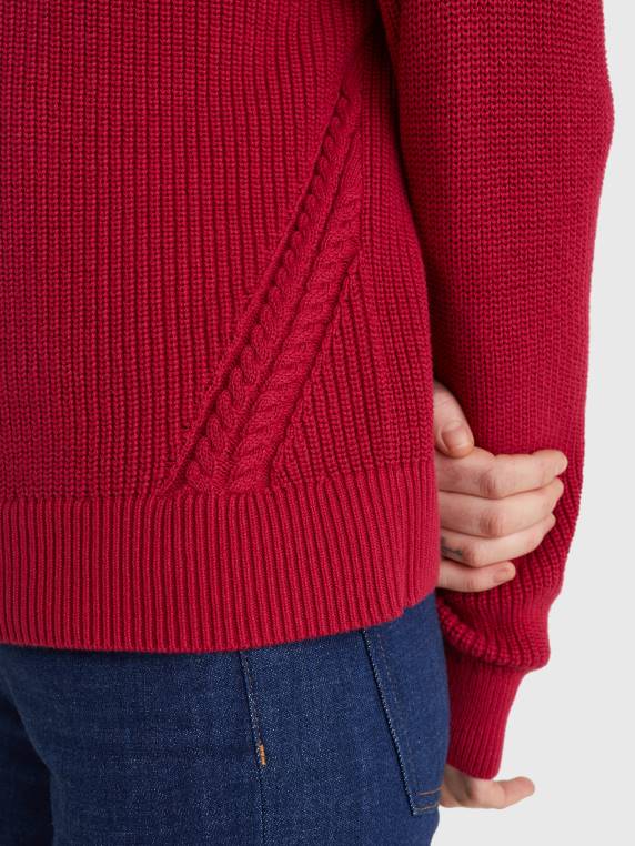 מגשר נינוח סרוג צלעות NX202198 רויאל ברי Tommy Hilfiger