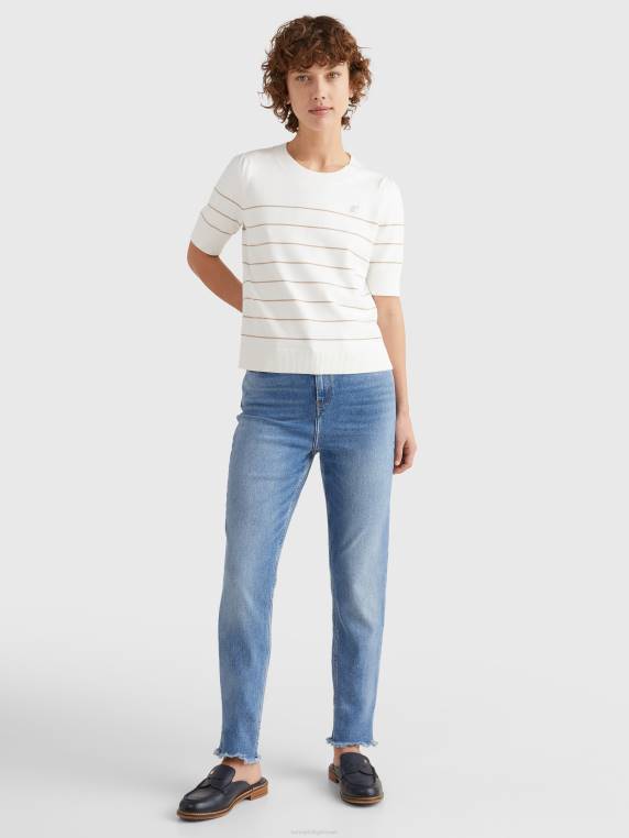 מגשר שרוול רך NX202220 פס אקרו/בז' Tommy Hilfiger