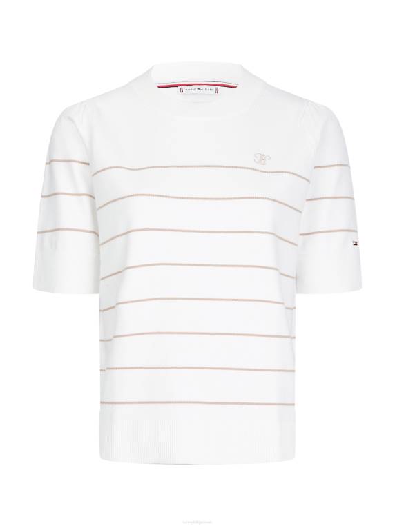 מגשר שרוול רך NX202220 פס אקרו/בז' Tommy Hilfiger