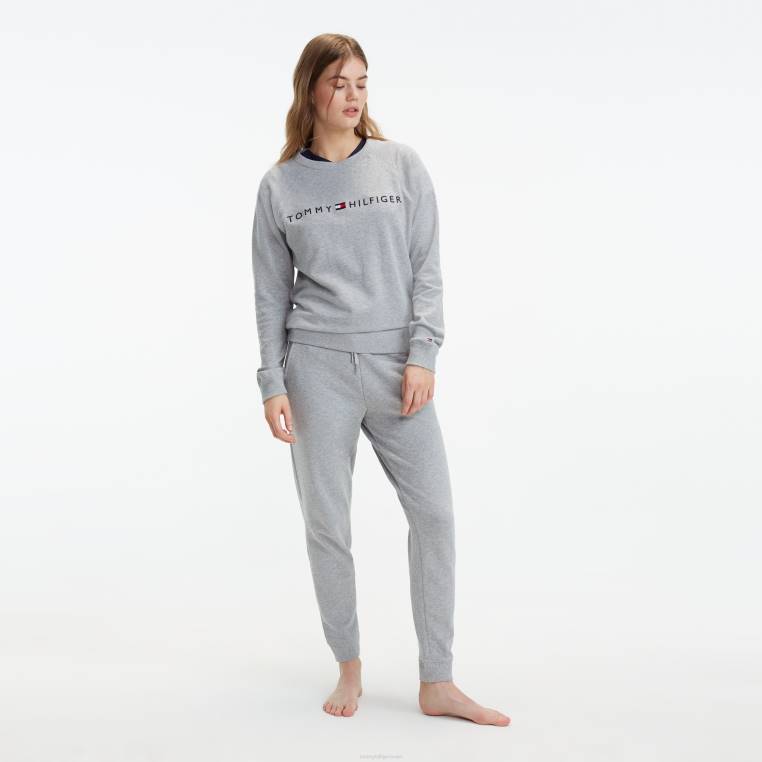 רצועת לוגו בראש NX202252 אברש אפור Tommy Hilfiger