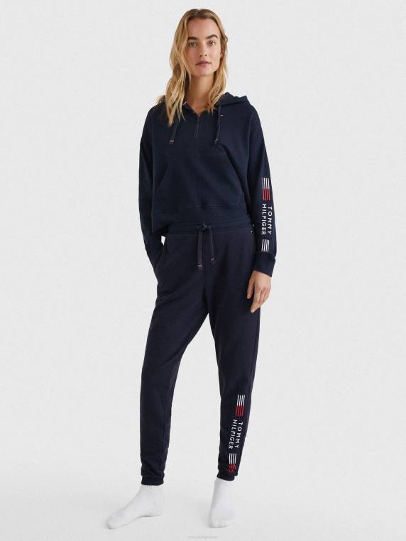 מכנסי טרנינג לוגו מתיחה NX202270 שמיים מדבריים Tommy Hilfiger