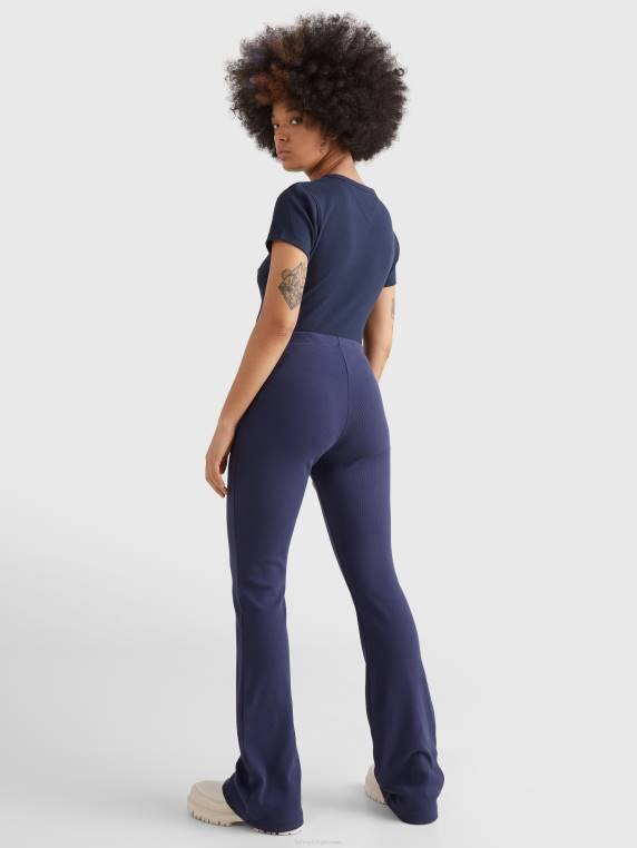 תג חותלות סקיני מתרחבות באורך מלא NX202277 צי הדמדומים Tommy Hilfiger