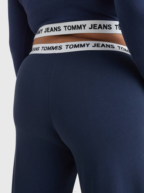 נעלי ספורט רגוע עם לוגו עקום NX202280 צי הדמדומים Tommy Hilfiger