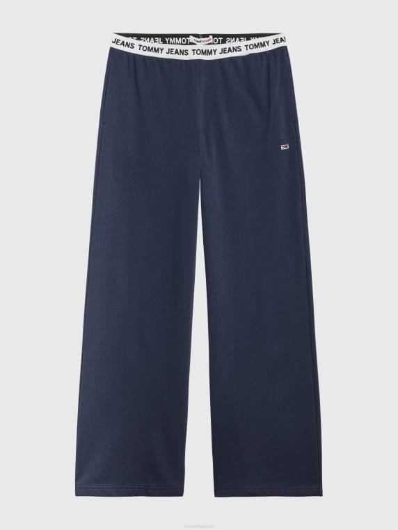 נעלי ספורט רגוע עם לוגו עקום NX202280 צי הדמדומים Tommy Hilfiger