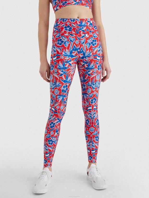 חותלות באורך מלא בהדפס מונוגרמה ספורטיבית NX202287 הדפס אי Tommy Hilfiger