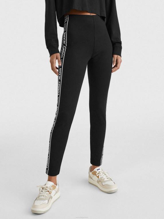 חותלות סקיני בהתאמה עם לוגו טייפ NX202292 שָׁחוֹר Tommy Hilfiger