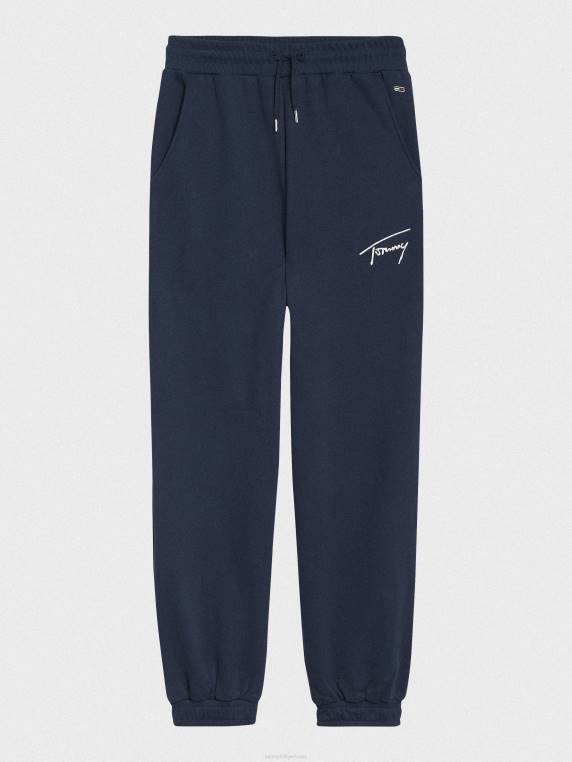 נעלי ג'רזי ממוחזרות עם לוגו חתימה NX202293 צי הדמדומים Tommy Hilfiger