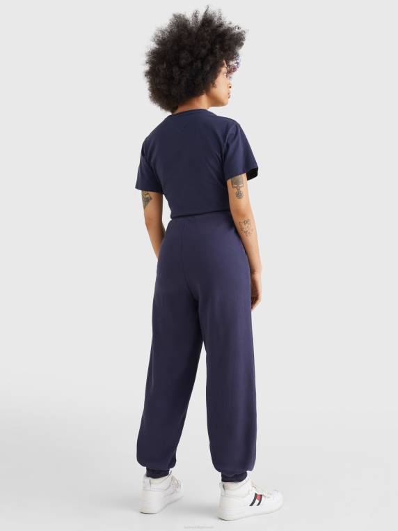 נעלי ג'רזי ממוחזרות עם לוגו חתימה NX202293 צי הדמדומים Tommy Hilfiger