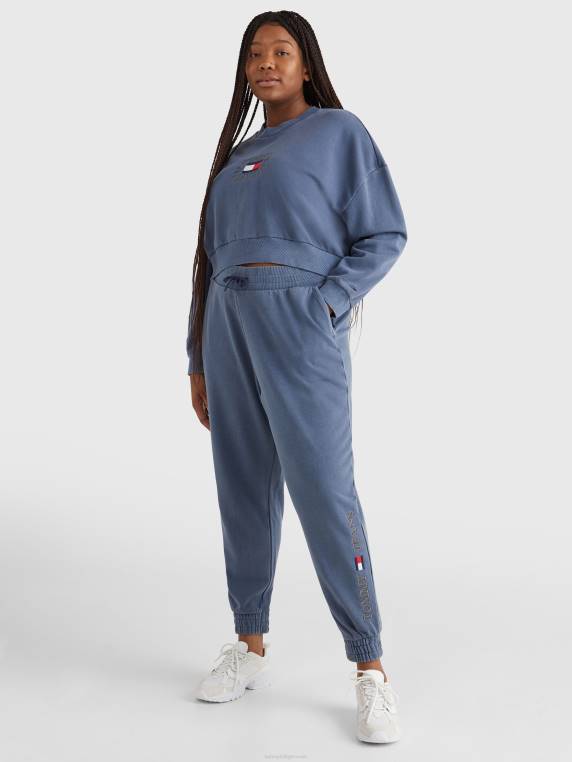 נעלי לוגו בכושר רגוע עם עקומה NX202301 צי הדמדומים Tommy Hilfiger