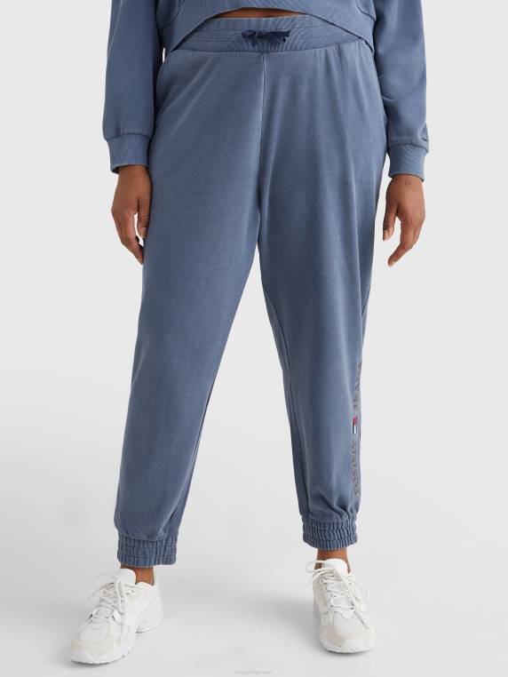 נעלי לוגו בכושר רגוע עם עקומה NX202301 צי הדמדומים Tommy Hilfiger