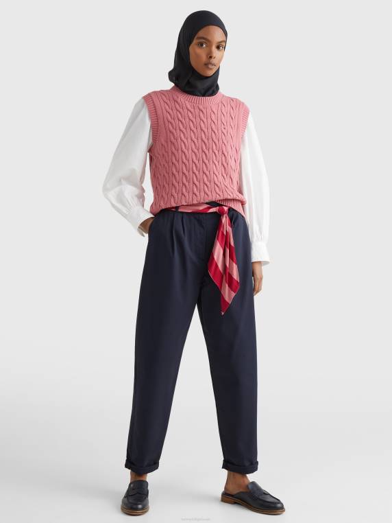 חגורת צעיף מחודדת בקפלים NX202302 שמיים מדבריים Tommy Hilfiger