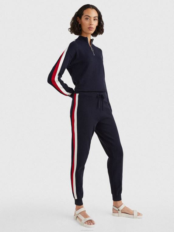 נעלי ספורט פסי כותנה אורגנית NX202312 שמיים מדבריים Tommy Hilfiger