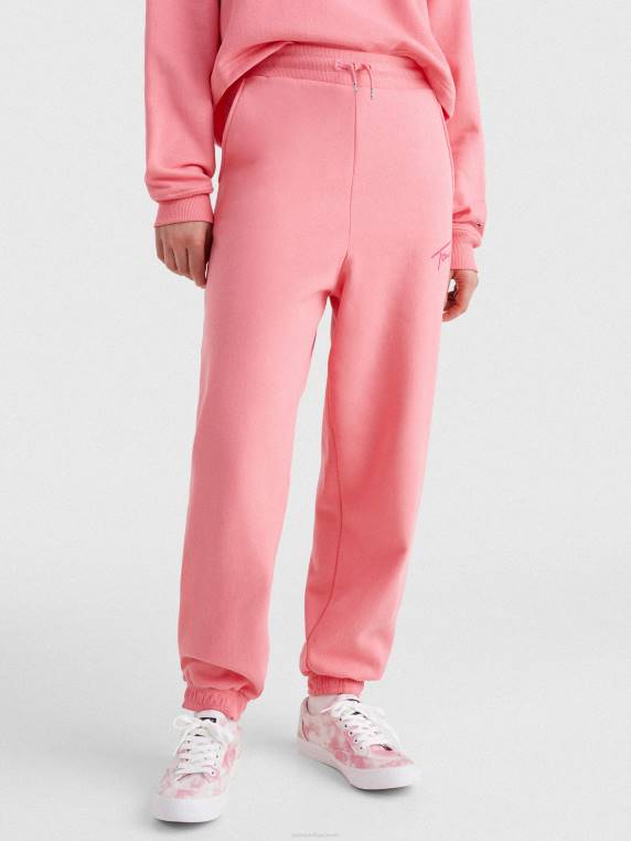 נעלי ג'רזי ממוחזרות עם לוגו חתימה NX202314 ורד גן Tommy Hilfiger