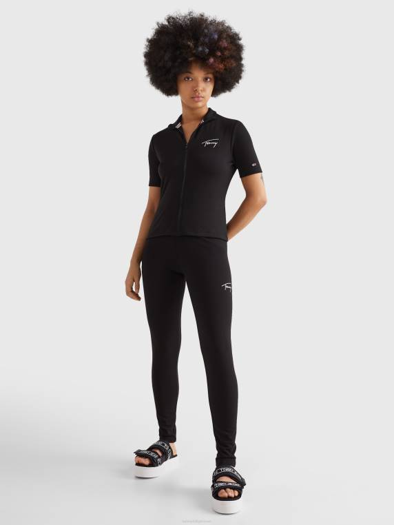 חותלות חתיכות רזות באורך מלא NX202316 שָׁחוֹר Tommy Hilfiger