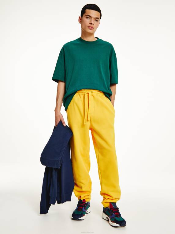 נעלי ריצה עם לוגו רגוע NX202318 צהוב ערבה Tommy Hilfiger