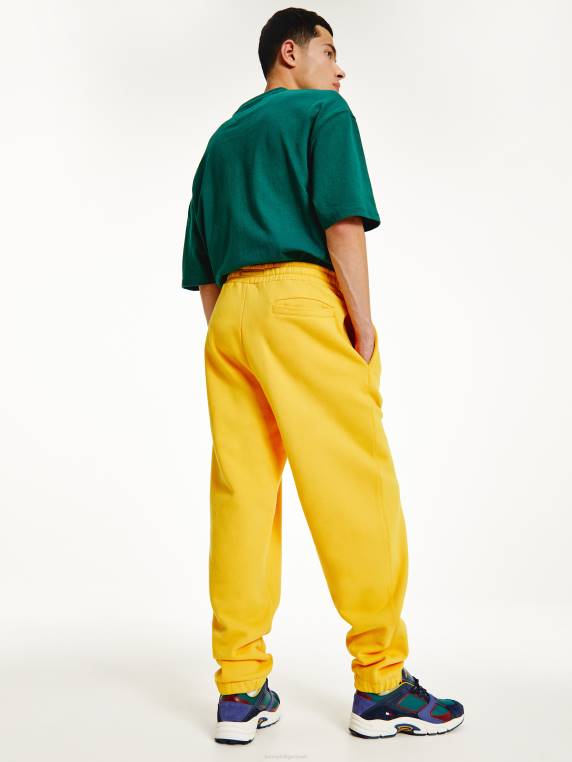 נעלי ריצה עם לוגו רגוע NX202318 צהוב ערבה Tommy Hilfiger