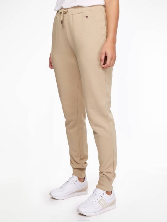 מכנסי טרנינג גרפיים רגילים NX202322 בז' Tommy Hilfiger