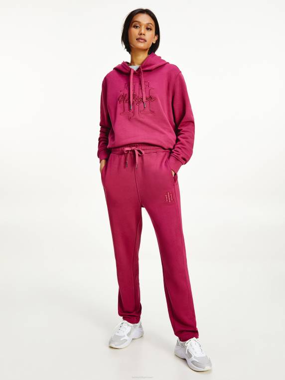 נעלי ריצה מונוגרמה NX202339 אודם ארגמן Tommy Hilfiger