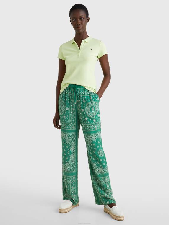 פיקה פולו בגזרה דקיקה NX202342 הדרים חלביים Tommy Hilfiger