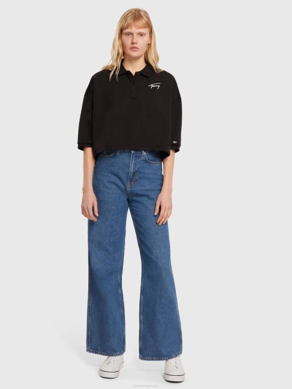 פולו חתימת יבול NX202364 שָׁחוֹר Tommy Hilfiger