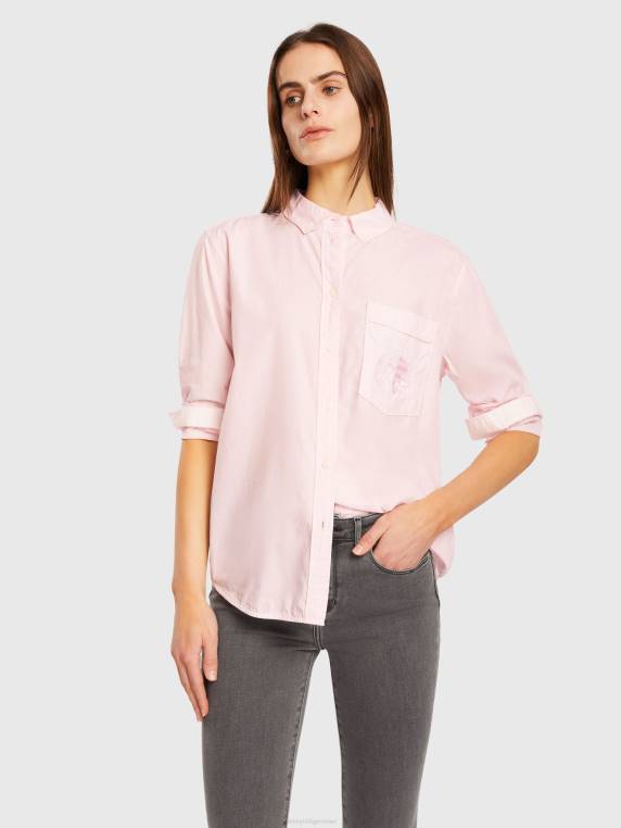 חולצה רגועה NX202398 ורוד בהיר Tommy Hilfiger