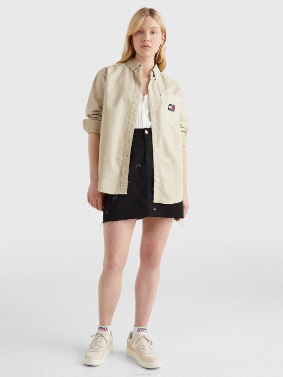 חולצה בכושר החבר NX202414 חול סוואנה Tommy Hilfiger