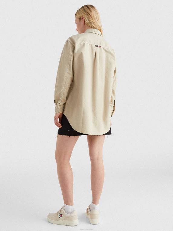 חולצה בכושר החבר NX202414 חול סוואנה Tommy Hilfiger