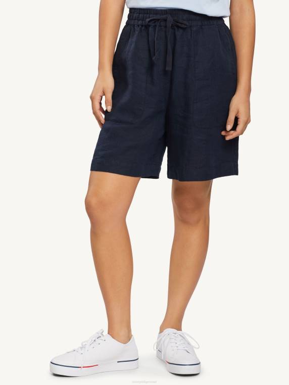 פשתן קצר בכושר רגוע NX202436 שמיים מדבריים Tommy Hilfiger