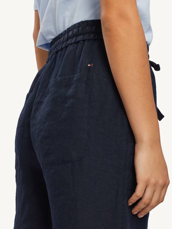 פשתן קצר בכושר רגוע NX202436 שמיים מדבריים Tommy Hilfiger