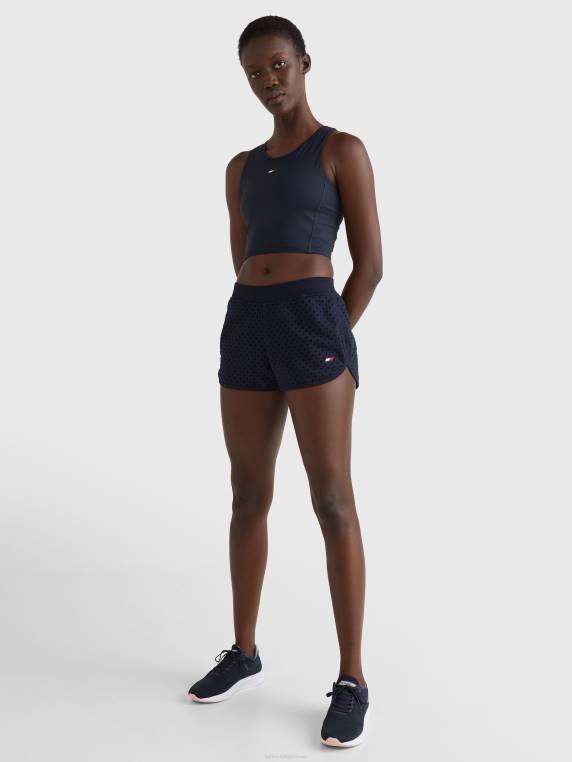 מכנסי ספורט מנוקד NX202442 נקודות שמיים מדבריות Tommy Hilfiger