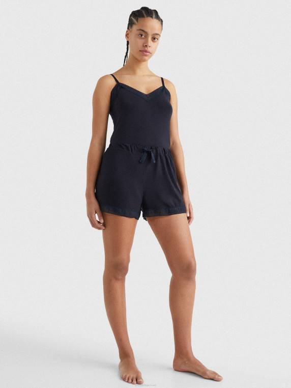 מכנסי תחרה כפולה עם לוגו NX202457 שמיים מדבריים Tommy Hilfiger