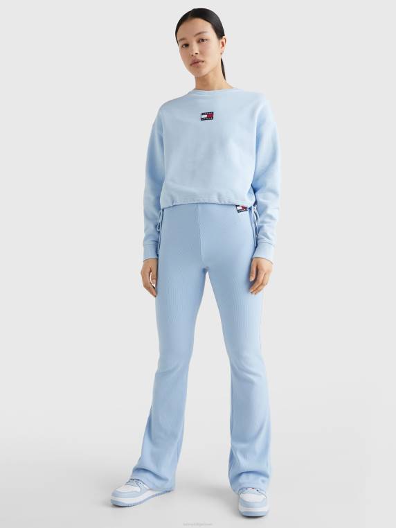 סווטשירט שרוך קצוץ תג NX202515 שמיי שמברי Tommy Hilfiger