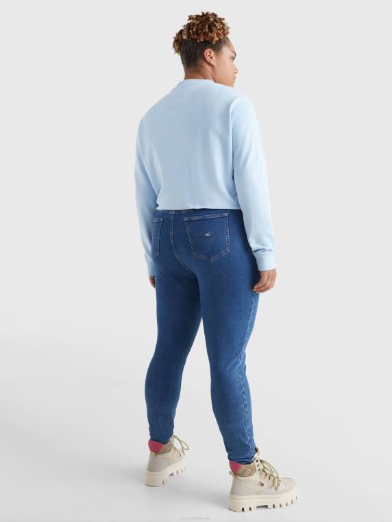 סווטשירט שרוך קצוץ תג עקום NX202516 שמיי שמברי Tommy Hilfiger