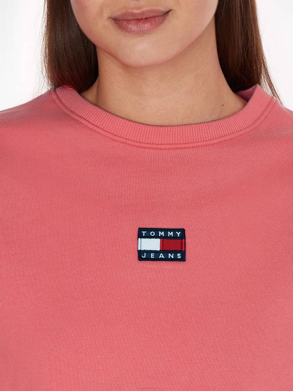 סווטשירט שרוך קצוץ תג NX202532 ורד גן Tommy Hilfiger