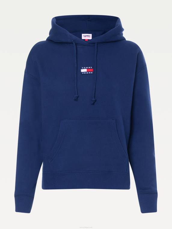 קפוצ'ון עם תג מרכזי NX202545 צי הדמדומים Tommy Hilfiger