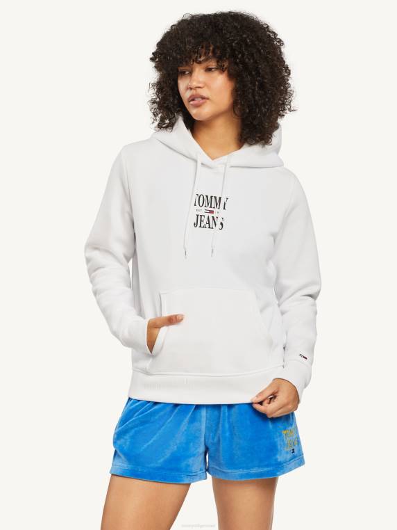 קפוצ'ון לוגו חיוני NX202551 לבן Tommy Hilfiger