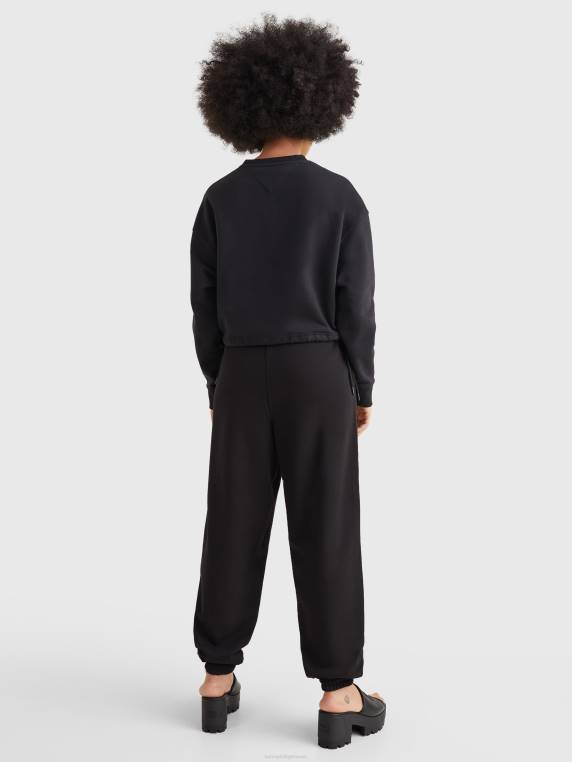 סווטשירט שרוך קצוץ תג NX202554 שָׁחוֹר Tommy Hilfiger