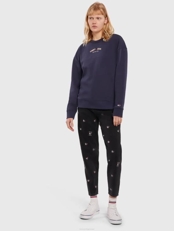 צווארון לוגו נצחי נינוח NX202588 צי הדמדומים Tommy Hilfiger