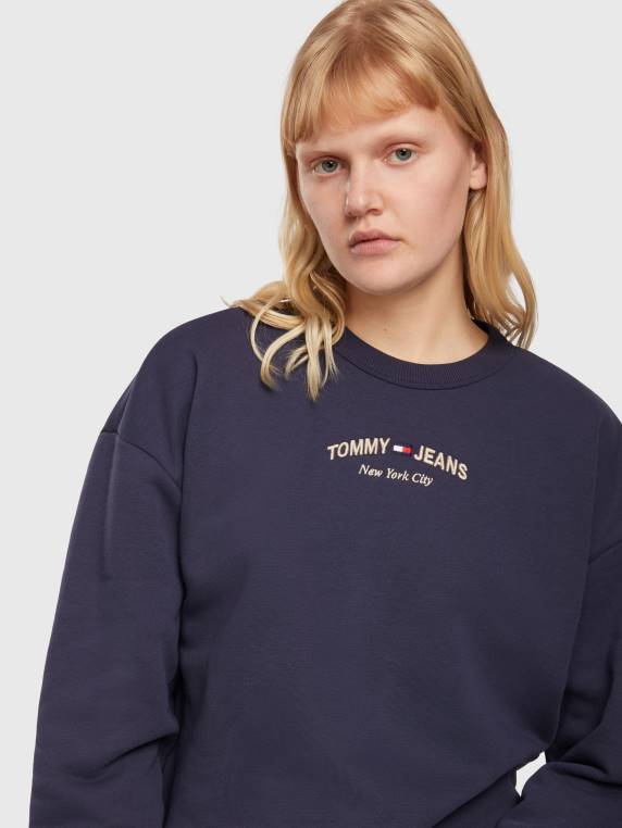 צווארון לוגו נצחי נינוח NX202588 צי הדמדומים Tommy Hilfiger