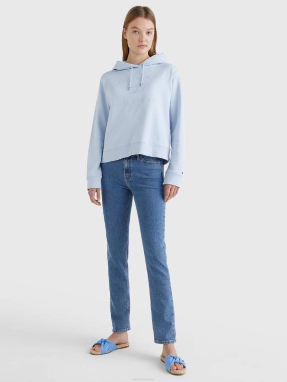 קפוצ'ון רקמת לוגו מתכתי NX202598 כחול מבריז Tommy Hilfiger