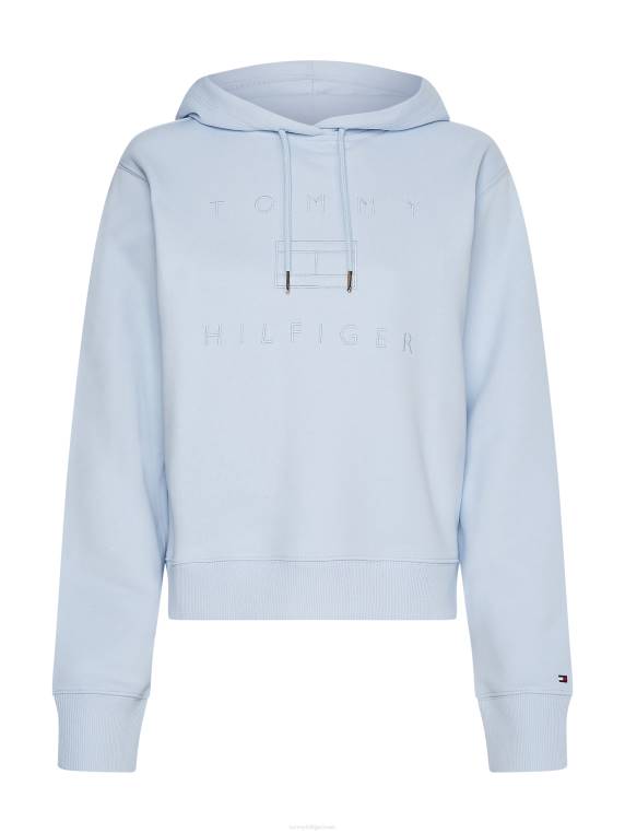 קפוצ'ון רקמת לוגו מתכתי NX202598 כחול מבריז Tommy Hilfiger