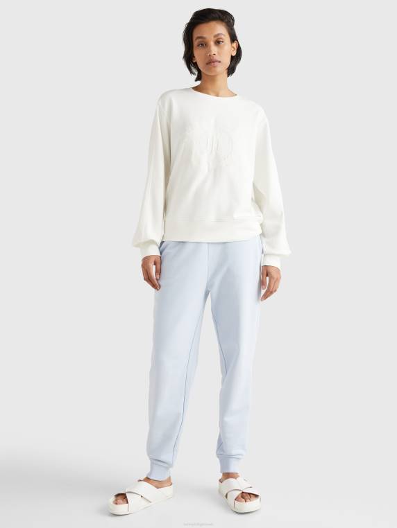 סווטשירט בכושר רגוע רקמת סמל NX202604 אקרו Tommy Hilfiger