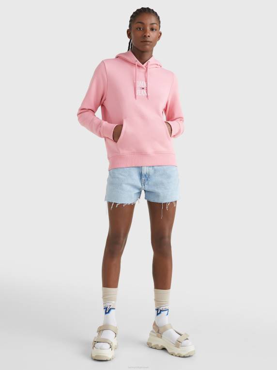 קפוצ'ון לוגו חיוני NX202613 ורוד טרי Tommy Hilfiger