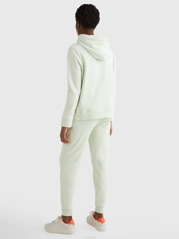 קפוצ'ון בהתאמה רגילה מכותנה אורגנית NX202624 מבטא ירוק Tommy Hilfiger