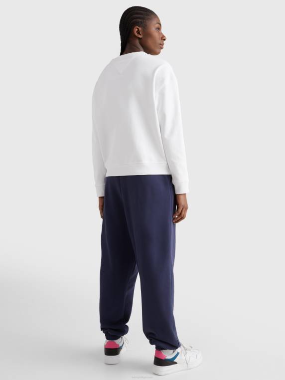 סווטשירט בהדפס פיצה קופסתי NX202639 לבן Tommy Hilfiger