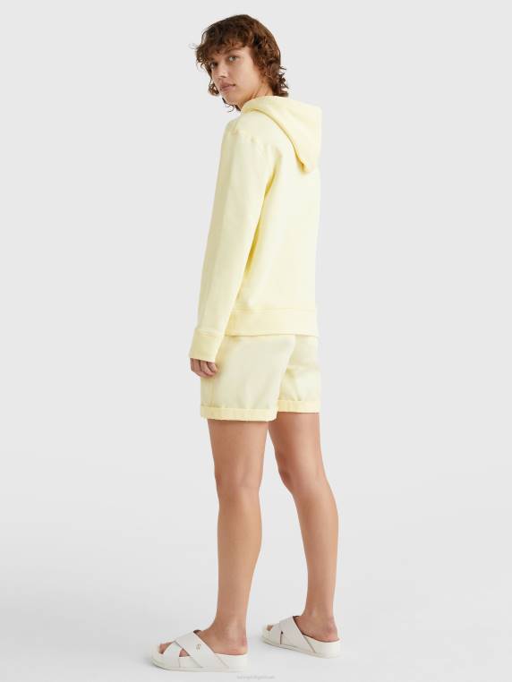 קפוצ'ון בהתאמה רגילה מכותנה אורגנית NX202642 טוויסט לימון Tommy Hilfiger