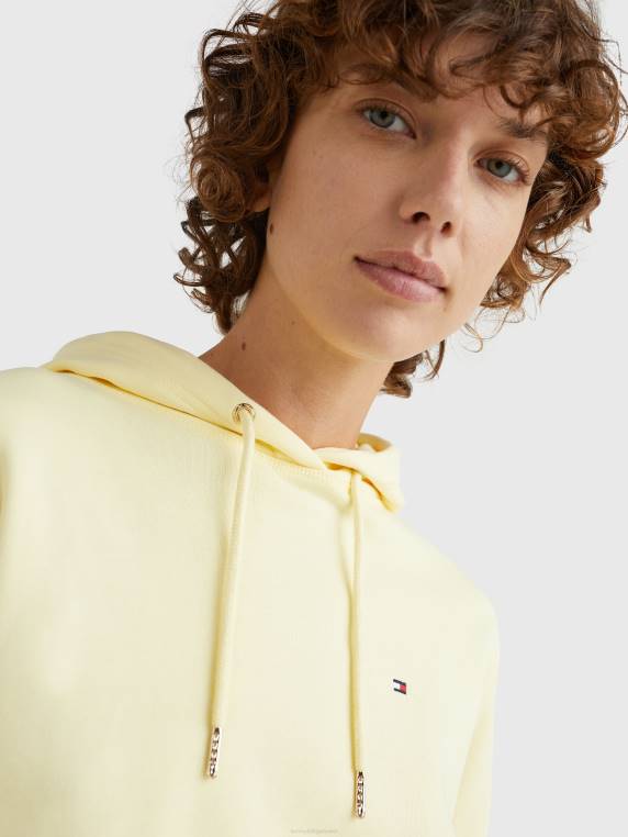 קפוצ'ון בהתאמה רגילה מכותנה אורגנית NX202642 טוויסט לימון Tommy Hilfiger